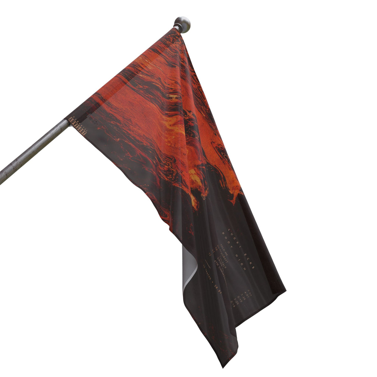 Abstract Lava Flag Poster