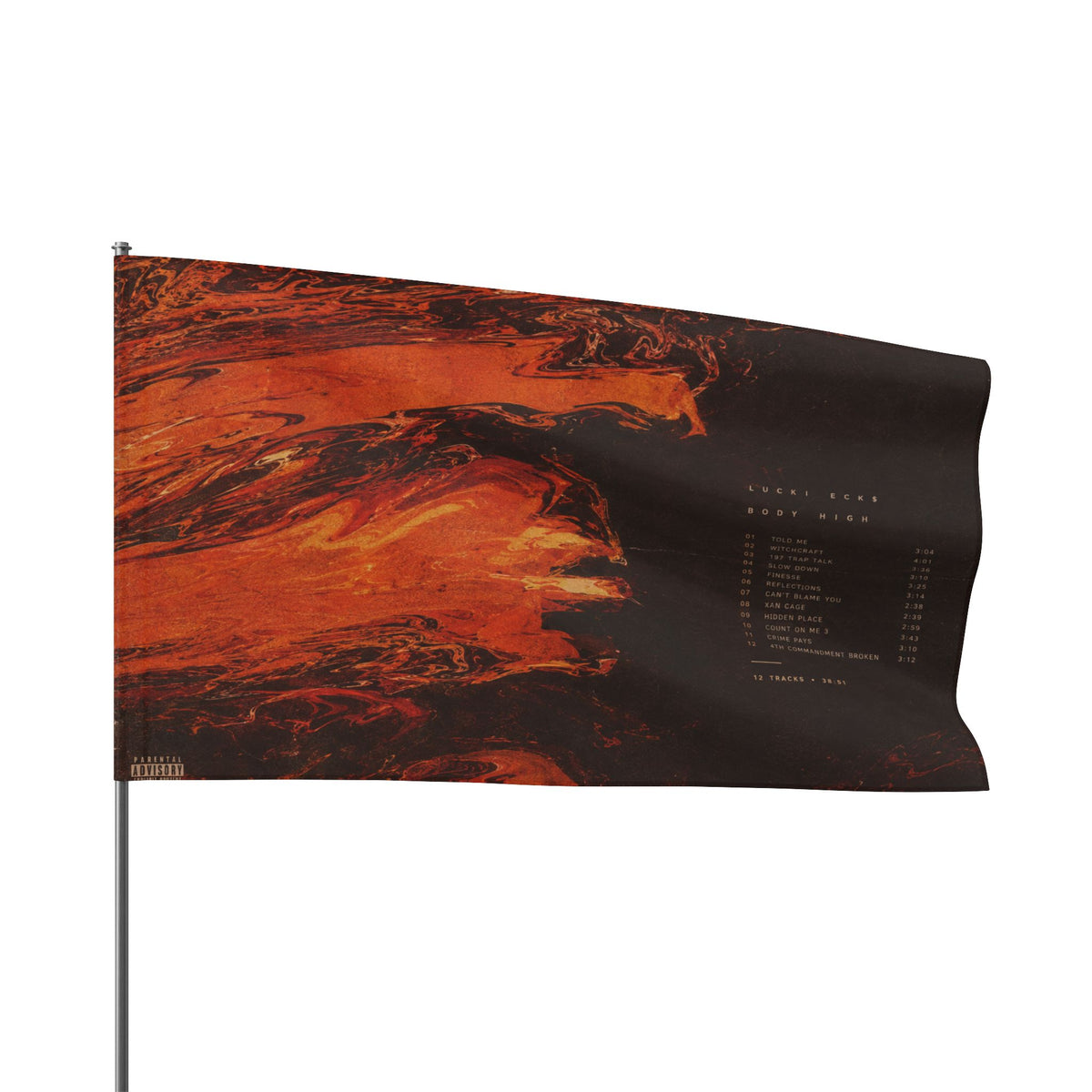 Abstract Lava Flag Poster