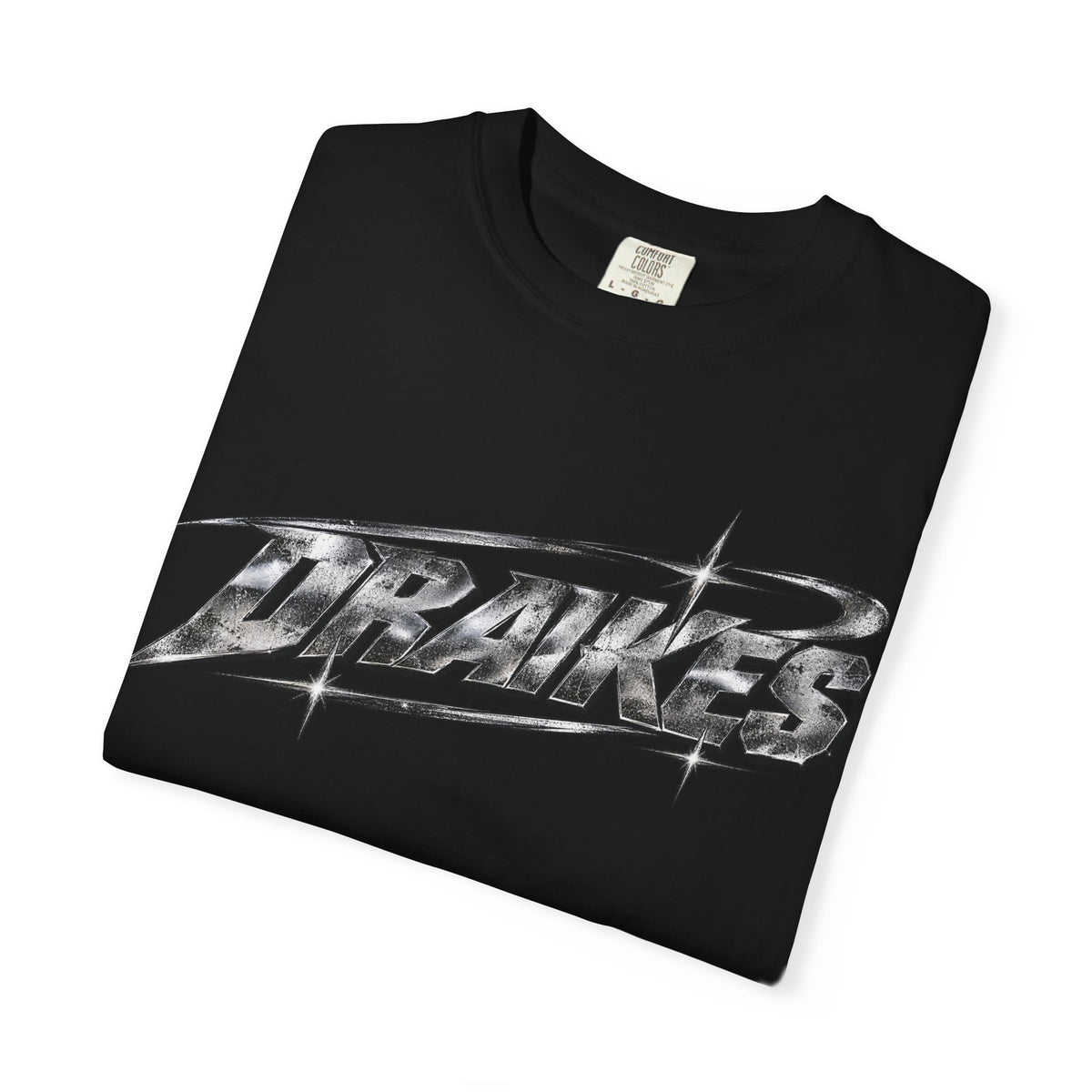 Drakes Chrome Logo T-shirt | Retro Metallic Script